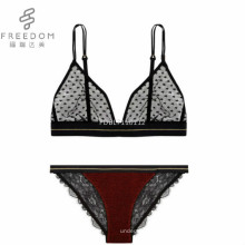 FDBL7101112 lindas garotas indianas sexy de volta com renda triangular personalizada, elegante e transparente, calcinha bralette tamanho 28 e sutiã de rede sexy